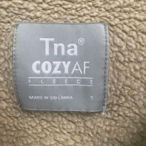 Tna Aritzia Cozy AF Cropped Sweatshirt Crewneck Sizse 1 XS Small - Picture 2 of 5